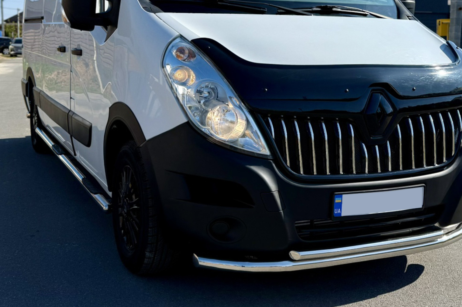 Бічні труби BB002 (2 шт., нерж.) Середня база 6