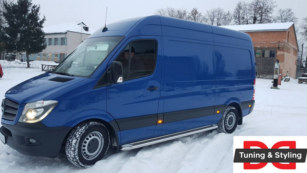 Бокові пороги Premium (2 шт., нерж.) d60, Long/ExtraLong 6