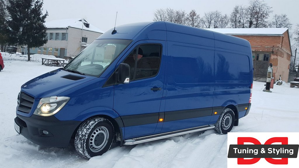 Бокові пороги Premium (2 шт., нерж.) d60, Long/ExtraLong 4