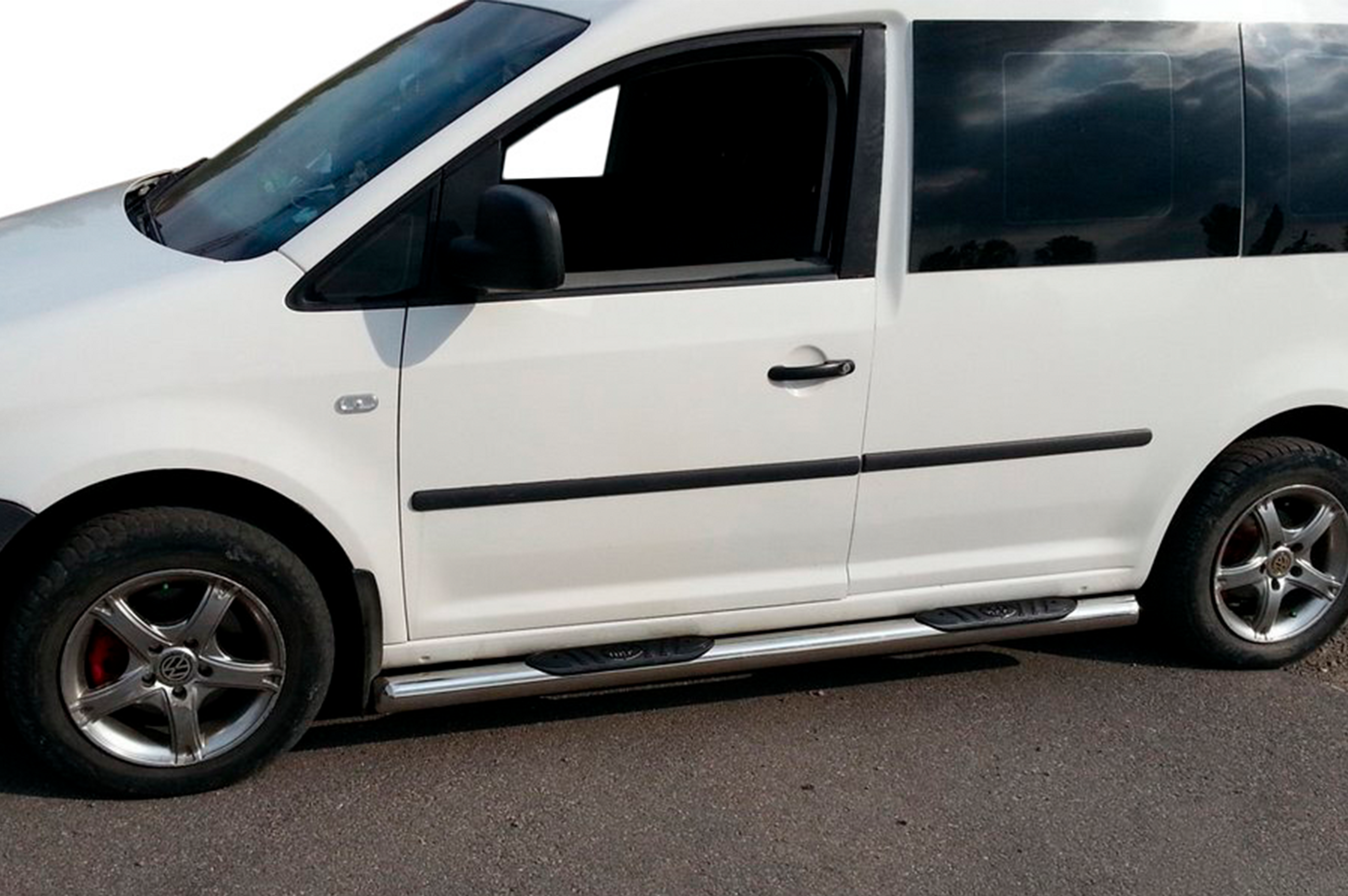Бічні труби BB002 (2 шт., нерж) 60 мм, Maxi база 3