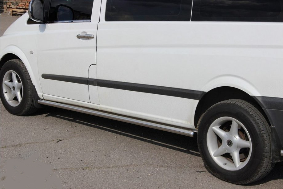 Бічні труби BB001 (2 шт., нерж.) d60, Довга база 3