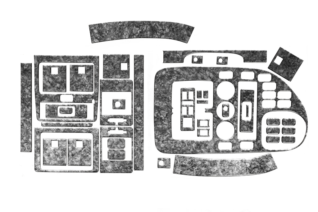 Накладки на панель Meric (V-клас, 1996-1999) Карбон 3
