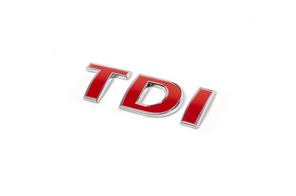 Напис Tdi (прямий шрифт) Червоні DI 4