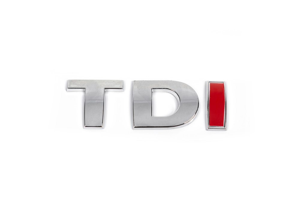 Напис Tdi (прямий шрифт) Червоні DI 3