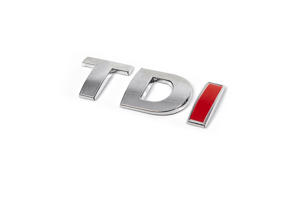 Напис Tdi (прямий шрифт) Червоні DI 6