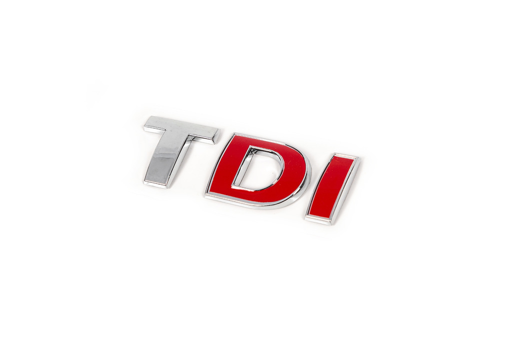 Напис Tdi (прямий шрифт) Червоні DI 5