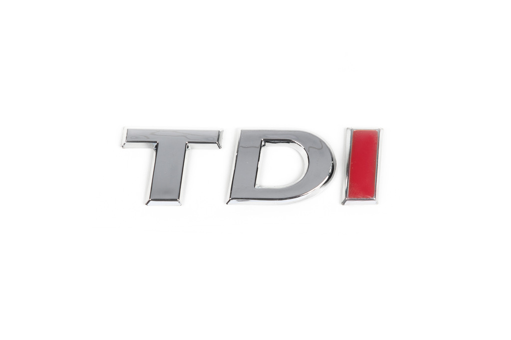 Напис TDI (під оригінал) TD-хром, I-червона 3