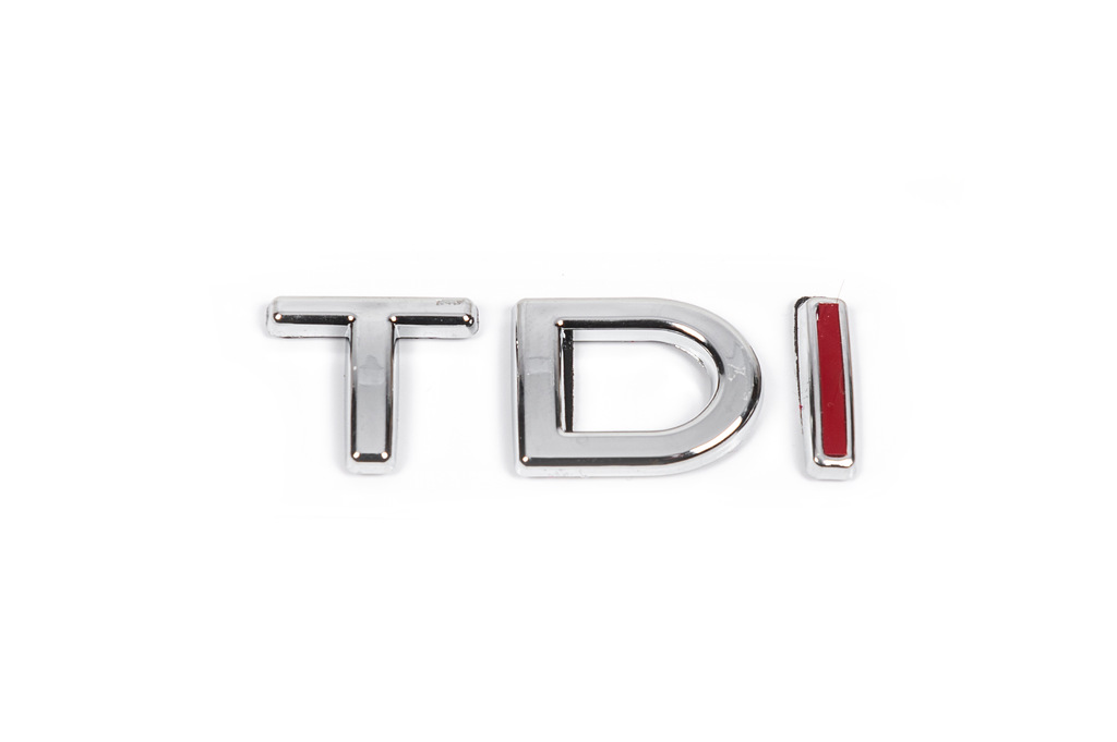 Напис TDI (під оригінал) TD - хром, I - червона 2