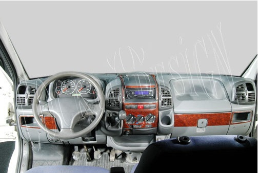 Накладки на панель (Meric, 2002-2006) Карбон 3