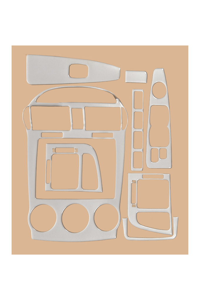 Накладки на панель 2004-2006 (Sedan) Алюміній 3