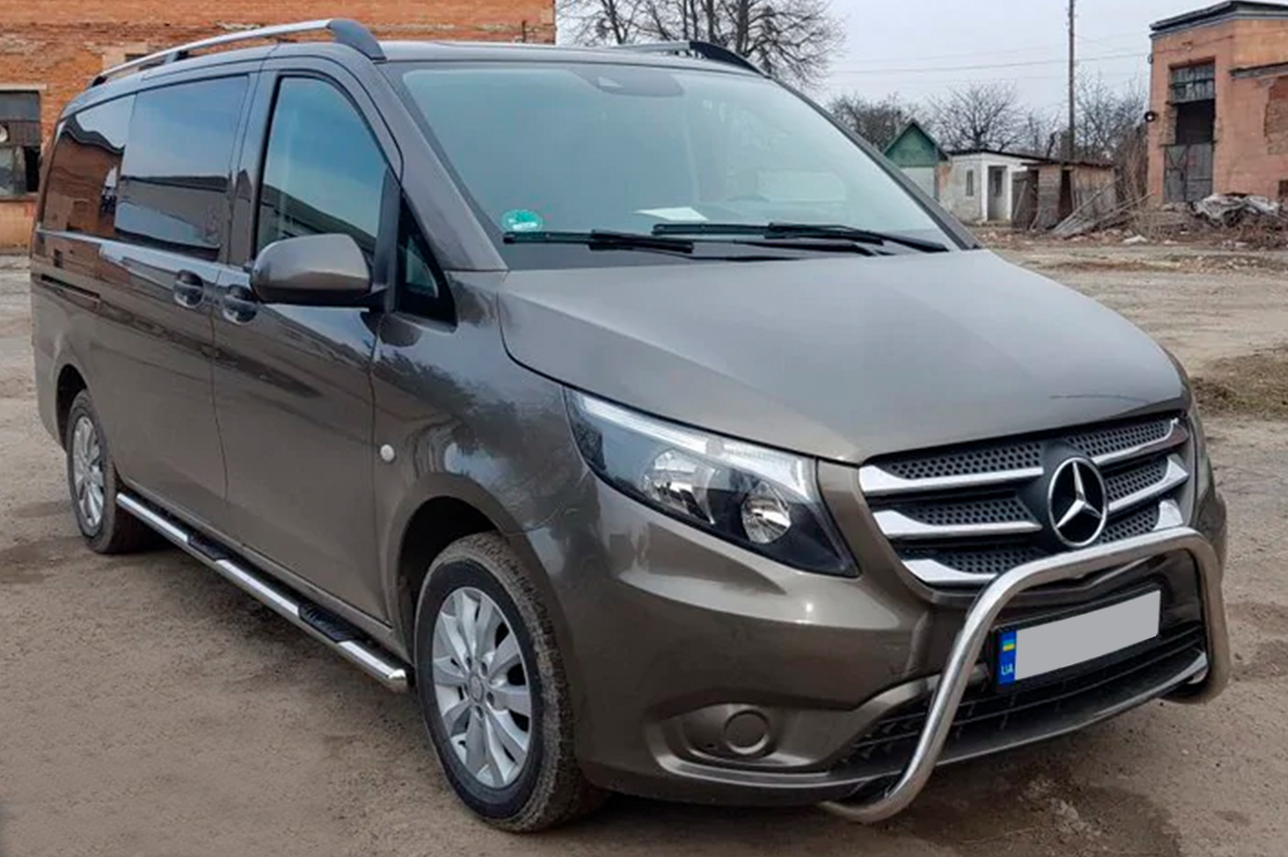 Бічні труби 2 шт., нерж.) d60, Довга база 4