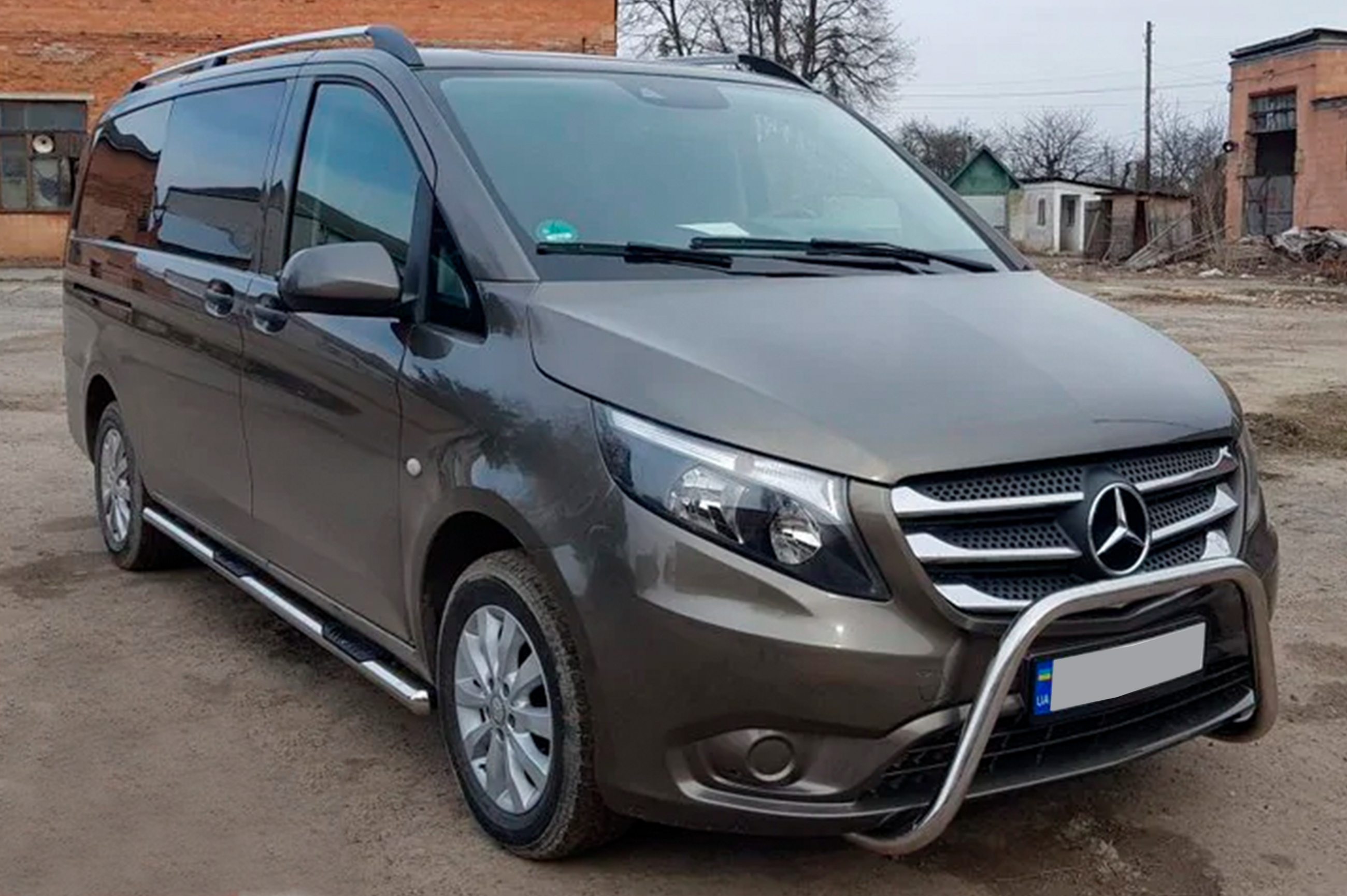 Бічні труби 2 шт., нерж.) d60, Довга база 3