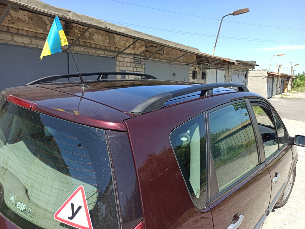 Рейлінги Чорні (2 шт) Коротка база 6