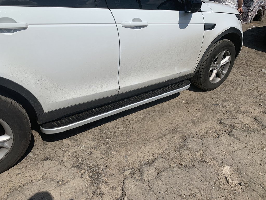Бокові пороги Tayga Grey (2 шт., Алюміній) 2014-2019 4