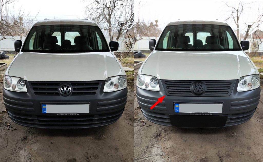 Зимова накладка на решітку (верхня) Глянцева