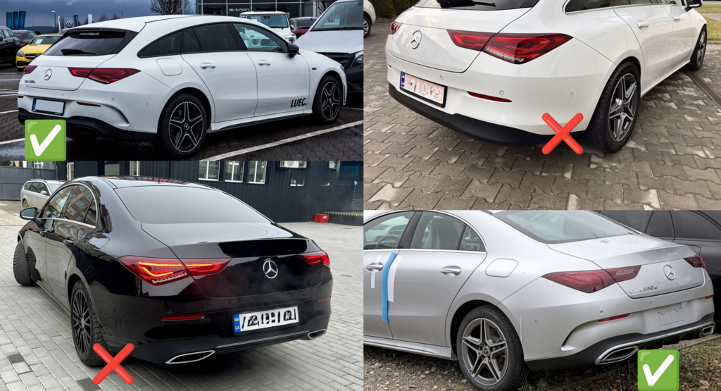 Задній дифузор з насадками (дизайн CLA45) 4