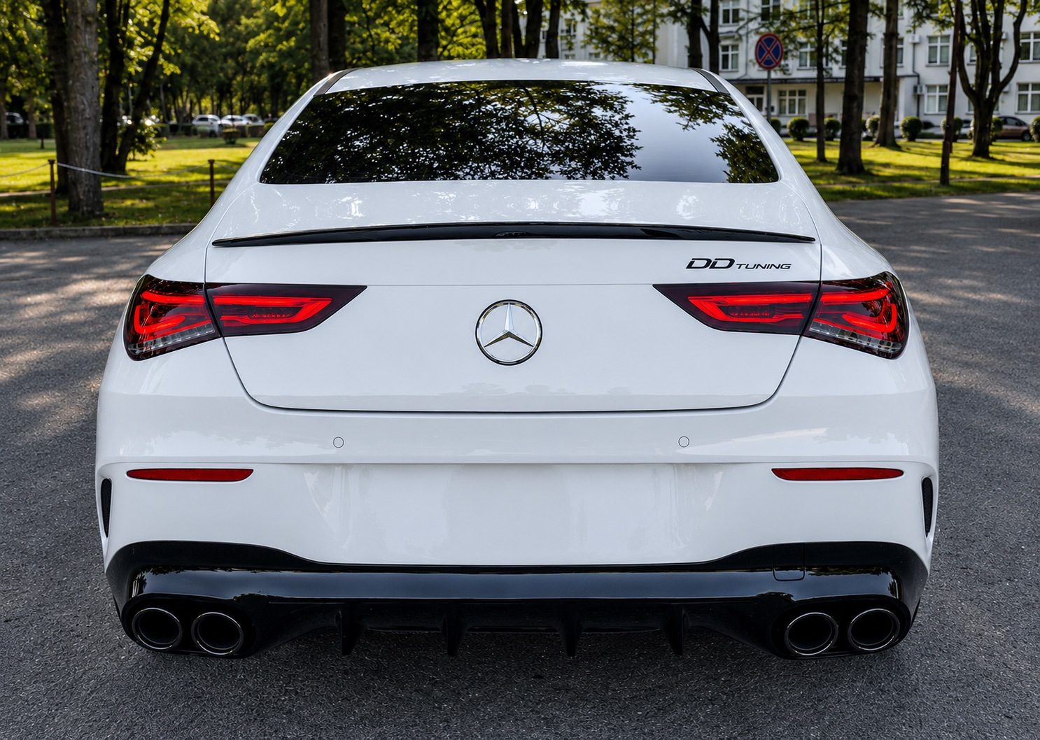 Задній дифузор з насадками (дизайн CLA45) 2
