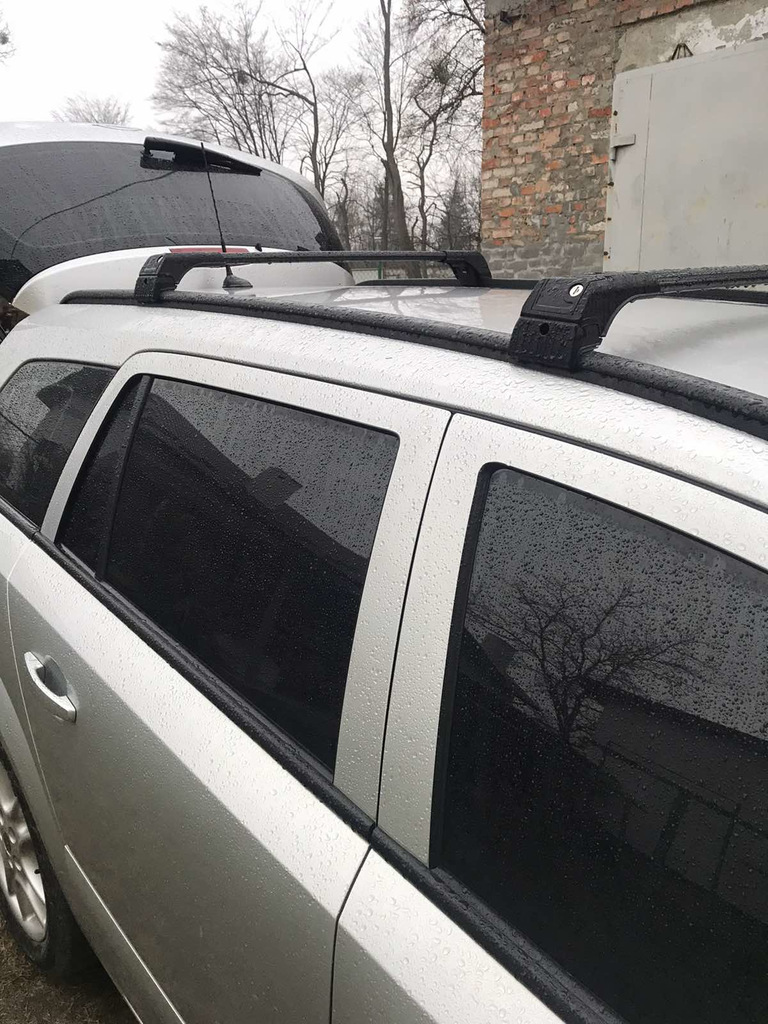 Перемички на вбудовані рейлінги під ключ Skybar V2 (2 шт) Чорні 3
