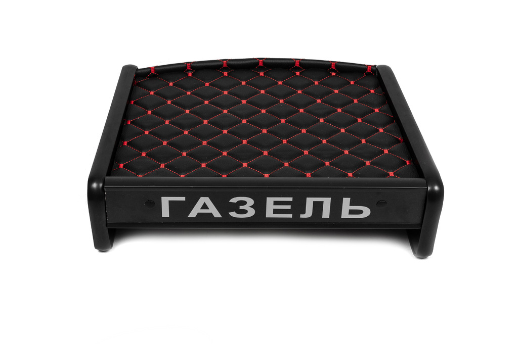 Полиця на панель (Чорна з червоною ниткою) 2