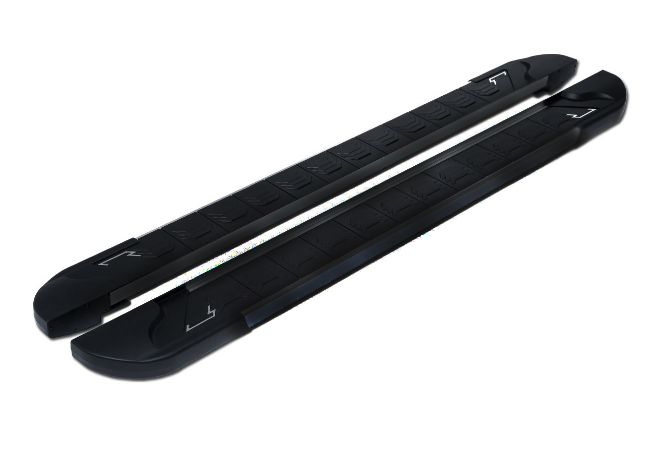 Бокові пороги RedLine Black (2 шт., Алюміній) 2016-2019 2