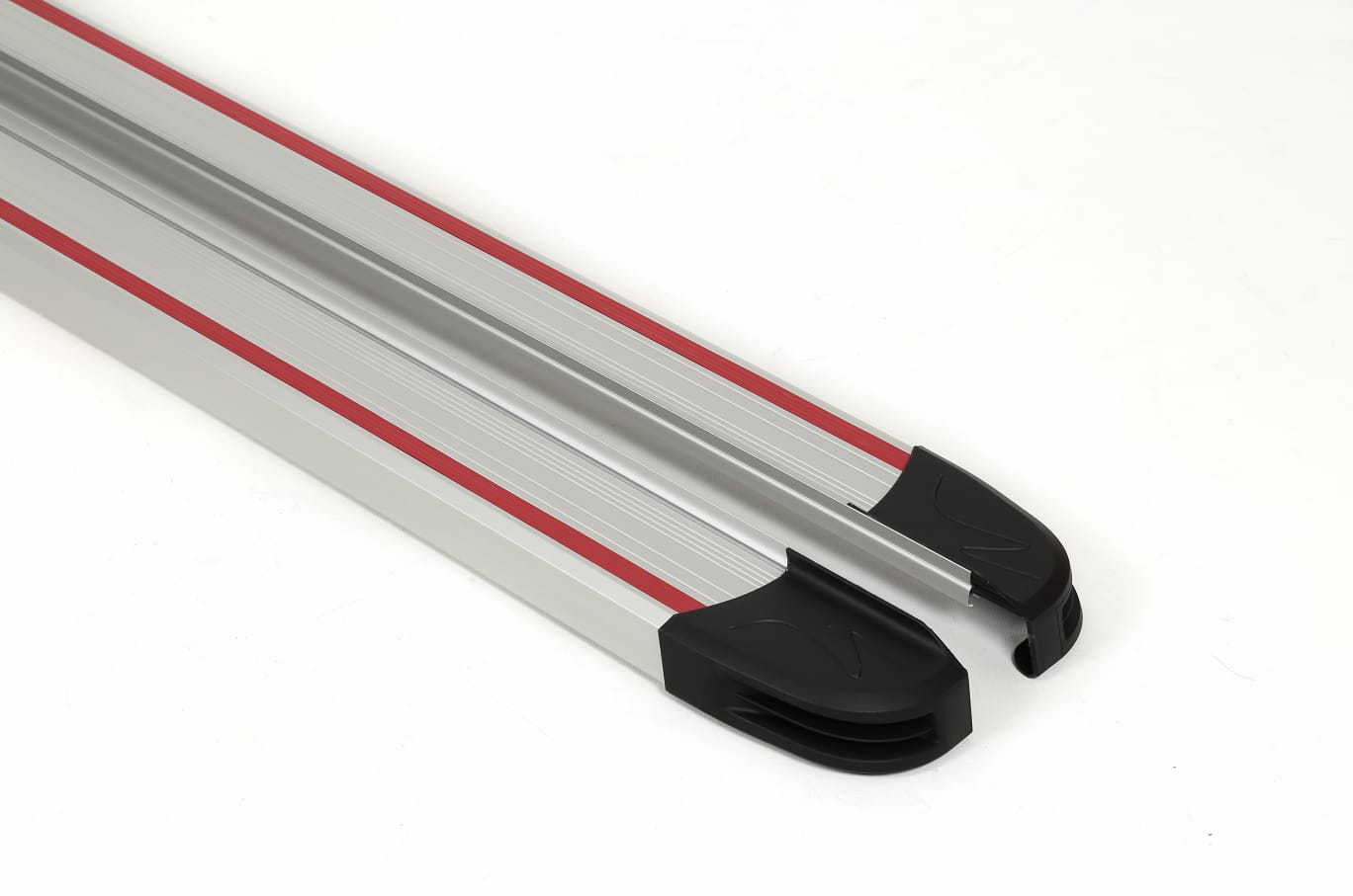 Бокові пороги Maya Red-Grey (2 шт., Алюміній) коротка база 2