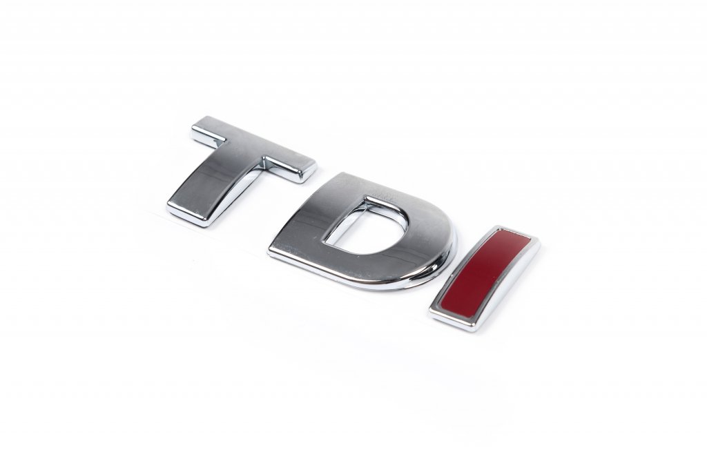 Напис Tdi Під оригінал, Червона І