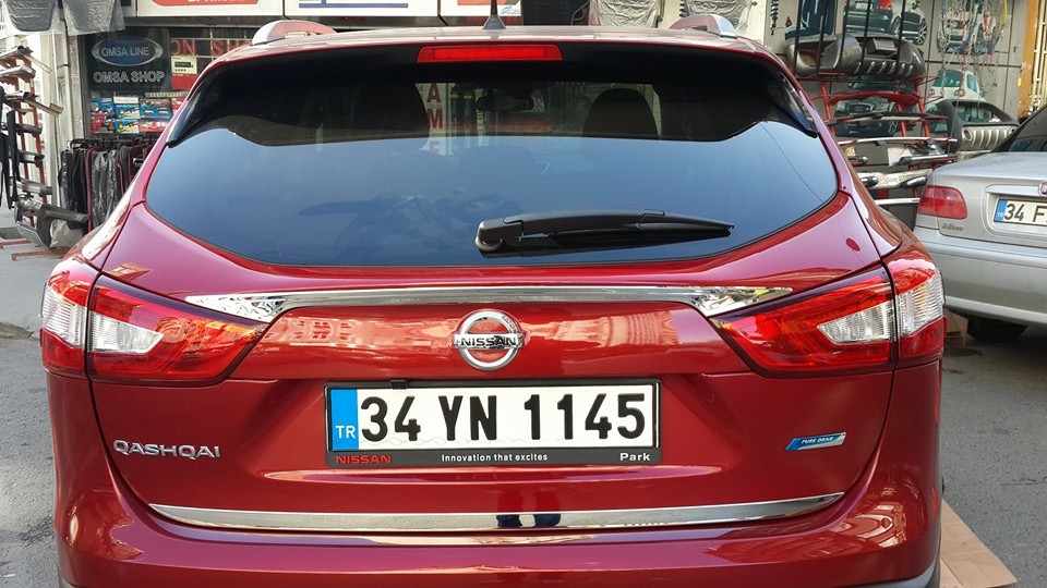 Накладка над номером (нерж.) Carmos - Турецька сталь 4