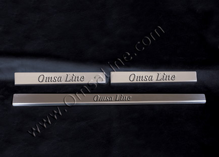Накладки на пороги OmsLine (нерж) 2 штучні 2